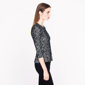 J Crew Lace Peplum Top